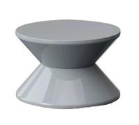 WAMJ AQDY Table D'appoint Ronde Moderne, Table d Appoint Canapé, Bouts de Canapé de Salon en Plastique de 36 cm de Diamètre, Aucun Assemblage Requis, pour Le Salon et la Chambre(Gray,24cm/9in)