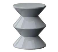 WAMJ AQDY Table D'appoint Ronde Moderne, Table d Appoint Canapé, Bouts de Canapé de Salon en Plastique de 36 cm de Diamètre, Aucun Assemblage Requis, pour Le Salon et la Chambre(Gray,45cm/18in)