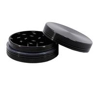 Wamvp Moulin à épicé en 2 pièces Broyeur en Alliage d'aluminium Grinder Noir