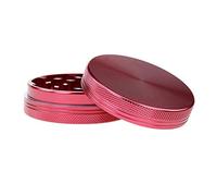 Wamvp Moulin à épicé en 2 pièces Broyeur en Alliage d'aluminium Grinder Rouge