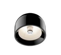 FLOS Applique murale et plafonnier Wan C/W Aluminium Noir