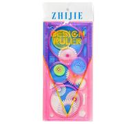 Wan Huachi Set Règle Fleurs Set Règle Pupilles Curve Board Gauge Enfants Dessin Peinture Creux Motif Fleur