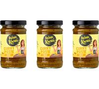 Wan Kwai Pâte de curry thaïlandais jaune Pâte d'épices au piment rouge 110g paquet de 3