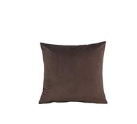 WANAM Housse de coussin carrée décorative douce et solide pour canapé, chambre à coucher, voiture, maison, chocolat, 45 x 45 cm