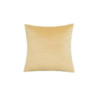 WANAM Housse de coussin carrée décorative en velours doux et solide pour canapé, chambre à coucher, voiture, maison - Jaune paille - 40 x 40 cm