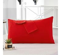 WANAM Lot de 2 taies d'oreiller en coton - Grande taie d'oreiller - 11-50 x 90 cm