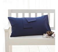WANAM Lot de 2 taies d'oreiller en coton - Grande taie d'oreiller - 9-50 x 60 cm