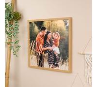 Wanapix | Agrandissement Photo 40x30 avec Cadre en Bois Naturel | Votre Photo Imprimée sur Carton Plume et Encadrée en Bois | Tableau Personnalisé Décoratif pour Mur 40x30 cm