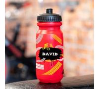 Wanapix | Bidon de Cyclisme Personnalisé | Couleur Rouge | Gourde pour Vélo avec la Photo ou le Nom de Votre Choix | Capacité de 620 ml | Sans BPA | Aventure Vélo + Nom