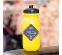 Wanapix | Bidon de Cyclisme Personnalisé Jaune | 620 ml | Sans BPA | Vélos + Nom