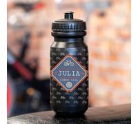 Wanapix | Bidon de Cyclisme Personnalisé Noire | 620 ml | Sans BPA | Vélos + Nom