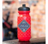 Wanapix | Bidon de Cyclisme Personnalisé Rouge | 620 ml | Sans BPA | Vélos + Nom