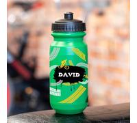 Wanapix | Bidon de Cyclisme Personnalisé Verte| 620 ml | Sans BPA | Aventure Vélo + Nom