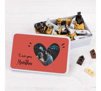 Wanapix | Boîte de Chocolats Personnalisée Photo et Texte | 22 Chocolats barre de chocolat | Coffret Bonbons | Cadeaux Saint-Valentin | 19,5x13,5x5 cm | Couple