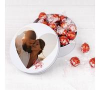 Wanapix | Boîte de Chocolats Personnalisée Photo et Texte | 22 Chocolats | Coffret Chocolat | Idee Cadeaux Saint-Valentin | 5x12 cm | Couple