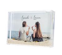 Wanapix | Boule de Sable Personnalisée | Boule à Neige Personnalisée avec Photo | Cadeau Original |Saint Valentin/l'anniversaire/Amoureux| 15 x 10 cm