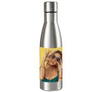 Wanapix | Bouteille en Acier Inoxydable avec Photo 100% Personnalisée | Couleur Argentée | 500 ml | Double Paroi Isotherme | Ajoutez Vos Photos et Textes | Garde le Chaud et le Froid