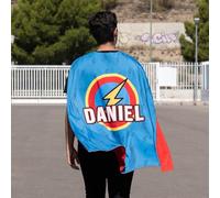 Wanapix | Cape de Super-héros Personnalisée pour Adulte | Cape Réversible Personnalisable des Deux Côtés | Déguisement Amusant pour Adultes | 100% Personnalisé