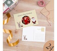 Wanapix | Carte de Noël Personnalisée | Carte Postale avec Photo et Texte | Carte de Voeux Noël | 15 x 10 cm | 1 unité | 1 unité | Bébé