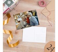 Wanapix | Carte de Noël Personnalisée | Carte Postale avec Photo et Texte | Carte de Voeux Noël | 15 x 10 cm | 1 unité | Postcard
