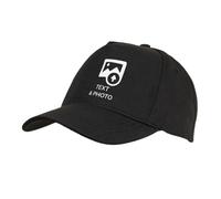 Wanapix | Casquette Personnalisée de Baseball pour Enfant | Couleur Noire | Visière Courbée | Personnalisez avec Photos, Textes | Casquette Structurée Enfant à Cinq Pans | Fermeture Auto-agrippante