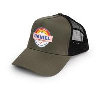 Wanapix | Casquette Personnalisée Trucker pour Enfant | Couleur Verte et Noire | Visière Courbée | Personnalisez avec Logo, Photos, Textes | Casquette Trucker Enfant à Cinq Pans | Fermeture Snapback