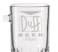 Wanapix | Chope à Bière Personnalisable | Verre Personnalisé avec Nom | Verre Gravé | 500 ml | Duff