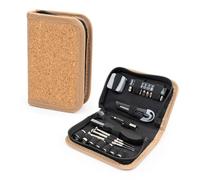 Wanapix | Coffret à outils | Étui en Liège | Compris des outils tels que le Tournevis de PrécisionPoignée Multifonction | Cadeau Fête des Pères