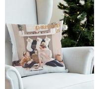 Wanapix |Coussin Personnalisé avec Foto et Texte | Rembourrage Inclus | Impression Totale des 2 Côtés | Pas de Marges | Taie Amovible et Lavable en Machine | Carré 55 cm