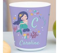 Wanapix | Gobelet en Plastique pour Enfants | Gobelet Personnalisé avec Nom |Verre Plastique Incassable Personnalisé |Collège/Pépinière/Maternelle | Sans BPA | Mug Enfant | 235ml | Sirène