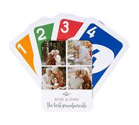 Wanapix | Jeu de Cartes Numero uno personnalisé | Cartes Personnalisé | 108 Cartes | Original Jeu De Cartes Familial pour Enfants Et Adultes | Cadeau pour Grands-Parents