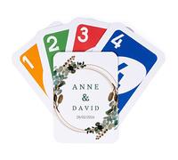 Wanapix | Jeu de Cartes Numero uno personnalisé | Cartes Personnalisé | 108 Cartes | Original Jeu De Cartes Familial pour Enfants Et Adultes | Cadeau de Mariage
