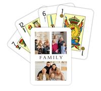 Wanapix | Jeu de Cartes Personnalisé | Espagnol | Jeu de Cartes avec Votre Photo sur Un Côté | Jeu de 48 Cartes avec Épées, Ors, Coupes et Bâtons | Collage