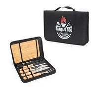 Wanapix | Kit Barbecue Personnalisé | Ustensiles BBQ | Malette Contient 6 Accessoires Barbecue | Set de Barbecue | Best BBQ
