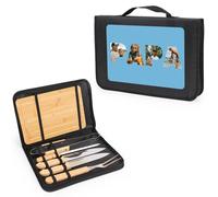 Wanapix | Kit Barbecue Personnalisé | Ustensiles BBQ | Malette Contient 6 Accessoires Barbecue | Set de Grill (Édition Limitée)