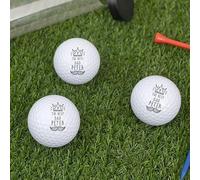 Wanapix | Lot de 3 Balles de Golf Personalisée | Choisissez des Boules Gravées ou Imprimées | Cadeaux Fête des Pères/Anniversaire/Golfeur | Gravée - Dad