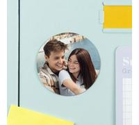 Wanapix | Magnet Flexible Personnalisé Rond 5ø cm | Aimants Flexibles Personnalisés avec Photo | Aimants pour Réfrigérateur | Concevez avec Image, Logo ou Texte | Haute Durabilité