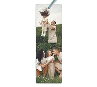 Wanapix | Marque-page Bois Personnalisé | Marque-pages avec Photos, Prénom et Texte | 6 x 18,5 cm | Cadeau Original Communions/Baptêmes | Fête des mères/Pères | Bois