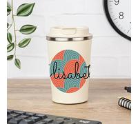 Wanapix | Mug Isotherme Personnalisé 350 ml | Personnalisable Avec Nom | Tasse à Café | Tasse Thermos Double Couche | Acier Inoxydable | Sans BPA | Japan