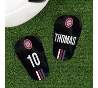 Wanapix | Protège-Tibias Personnalisés Football Mini | avec Photo, Dorsal et Nom | Une Protection complète | 8 x 10 cm | Munich