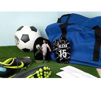 Wanapix | Protège-Tibias Personnalisés Football pour Enfant | Souple et Léger | avec Photo, Dorsal et Nom | Personnalisation Totale - Talla S