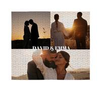 Wanapix | Puzzle Personnalisé avec Photo et Texte | 3000 Pièces | Photo Puzzle | 102,5 x 96,5 cm | Cadeau Original Famille