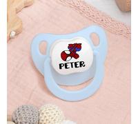 Wanapix | Sucettes bébé personnalisées | Tétines en silicone pour nouveau-nés | 0-6 mois | Sucettes anatomiques sans BPA ni phtalates | Spider