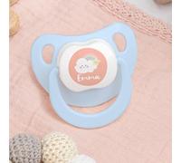 Wanapix | Sucettes bébé personnalisées | Tétines en silicone pour nouveau-nés | 0-6 mois | Sucettes anatomiques sans BPA ni phtalates | Nuage