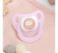 Wanapix | Sucettes bébé personnalisées | Tétines en silicone pour nouveau-nés | 0-6 mois | Sucettes anatomiques sans BPA ni phtalates | Nuage