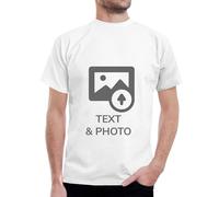 Wanapix | T-Shirt Personnalisé 1 ou 2 Faces | 100% Coton | Taille XL | Couleur: Blanc | T-Shirts à Manches Courtes | Impression Numérique | Convient pour la Machine à Laver | 100% Personnalisé