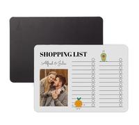 Wanapix | Tableau Magnétique Frigo Personnalisé |Calendrier Magnétique | Planifier/Tableau Aimanté | Résistant à l'Eau | 36x25 cm | Shopping list