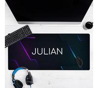 Wanapix | Tapis de Souris Gaming Personnalisé | Tapis de Souris Rectangulaire Géant XXL | 90x40 cm | Base en Caoutchouc Antidérapant | Très Flexible | Cadeau Gamers et Streamers | Geometric Door