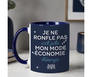 Wanapix | Tasse JE NE RONFLE PAS c'est juste MON MODE ÉCONOMIE d'énergie