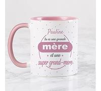 Wanapix | Tasse Personnalisée Fete des Grand-Mère | Tasse Mamie | Fete des Mamies | Cadeau Belle Mere | Mug Maman | Super grand-mère